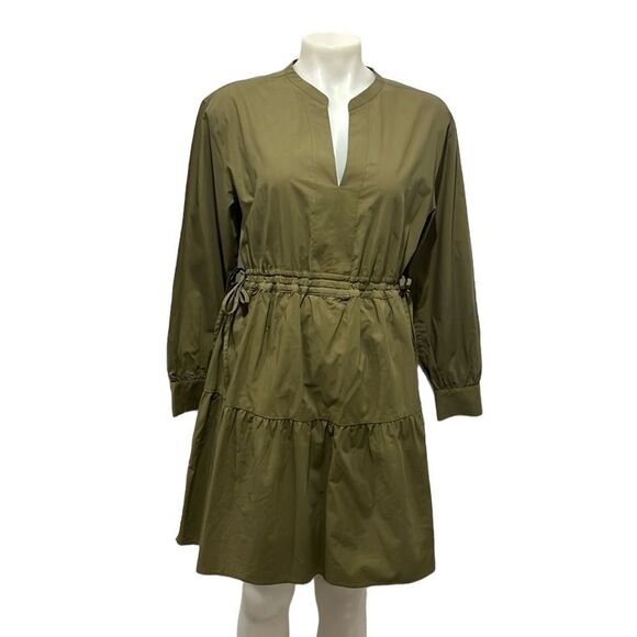 Rails ivy moss long sleeve tiered, mini shirt dress size small - Picture 4 of 11